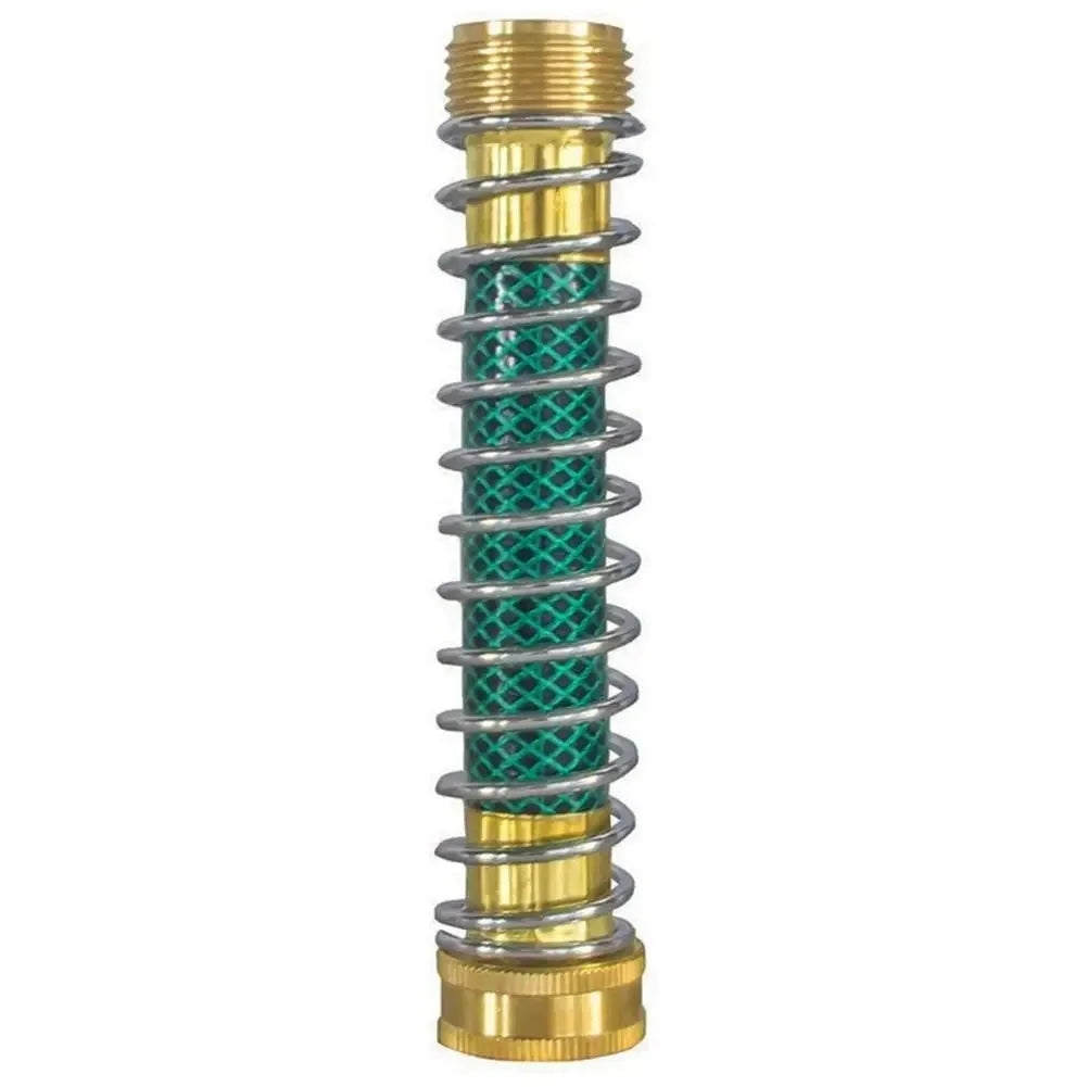 15cm brass garden hose sprinkler connector with spiral spring anti-kink mechanism