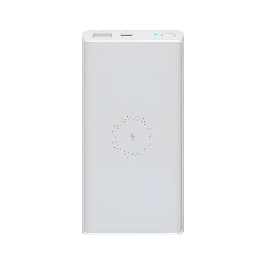 Black or white 10000mAh capacity power bank showing USB Type-C port and single USB output.