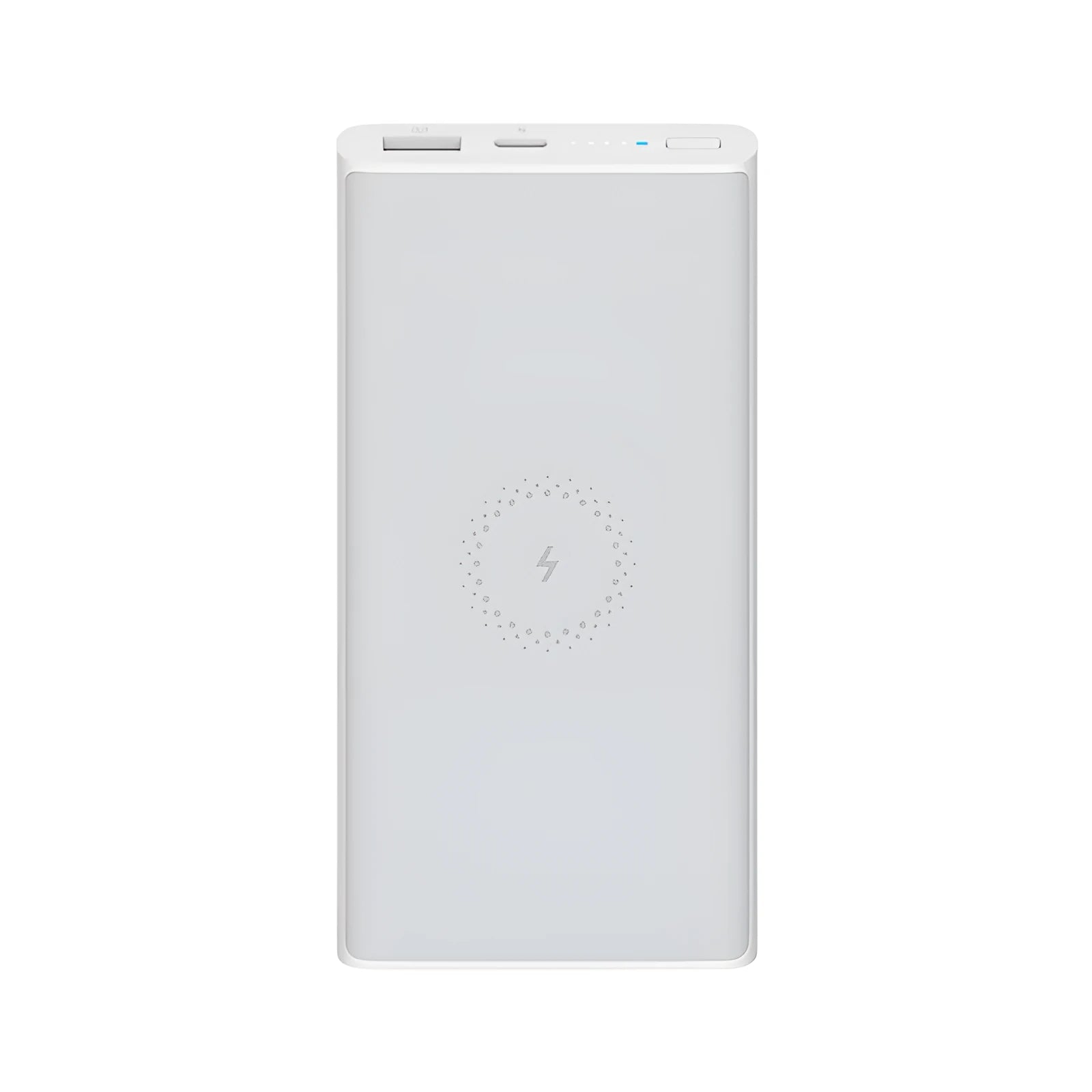 Black or white 10000mAh capacity power bank showing USB Type-C port and single USB output.