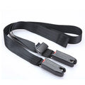 Black Isofix soft connection belt with steel fastener for car child safety seat universal two-point fixing