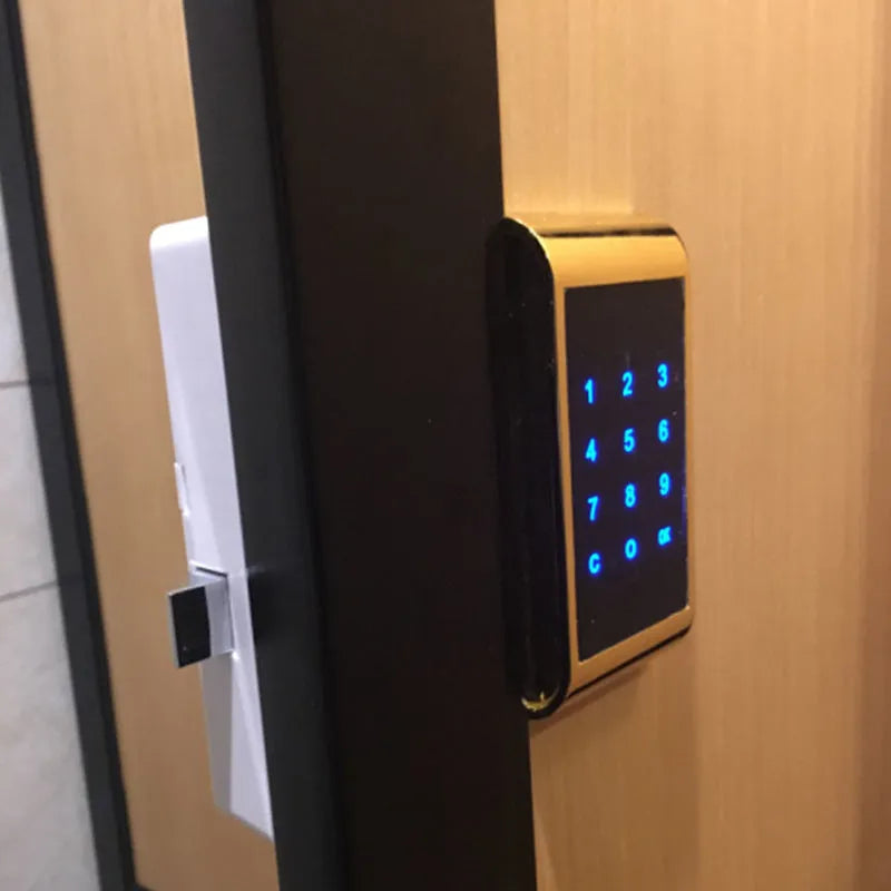 Silver temporary deposit code lock with digital keypad for cash box security