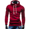 Solid colour embroidery sweatshirt in dark grey, front view, polyester top