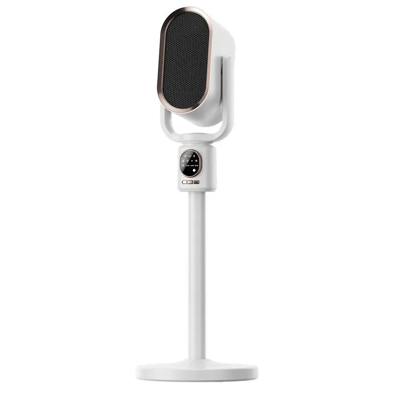 Desktop warm air blower with touch control, 1500W-2000W power, 2-8 hour timer, and EU or US plug option
