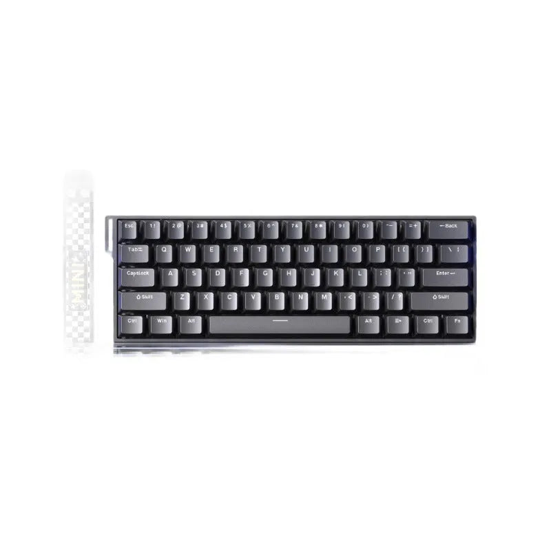 Magnetic axis mechanical keyboard with RGB backlighting showing engraved design options