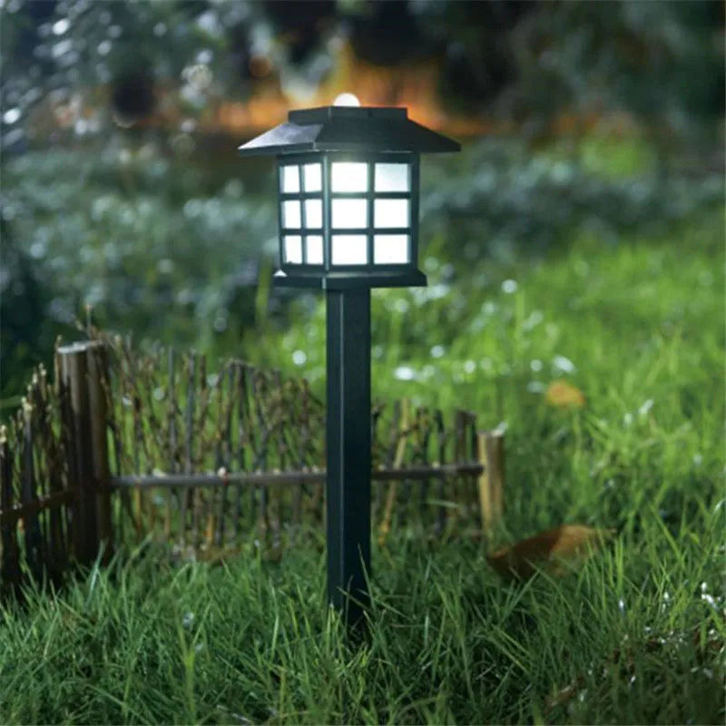 Solar square garden light IP44 LED 0.6W 85x360mm in white, warm white or RGB for lawn and courtyard