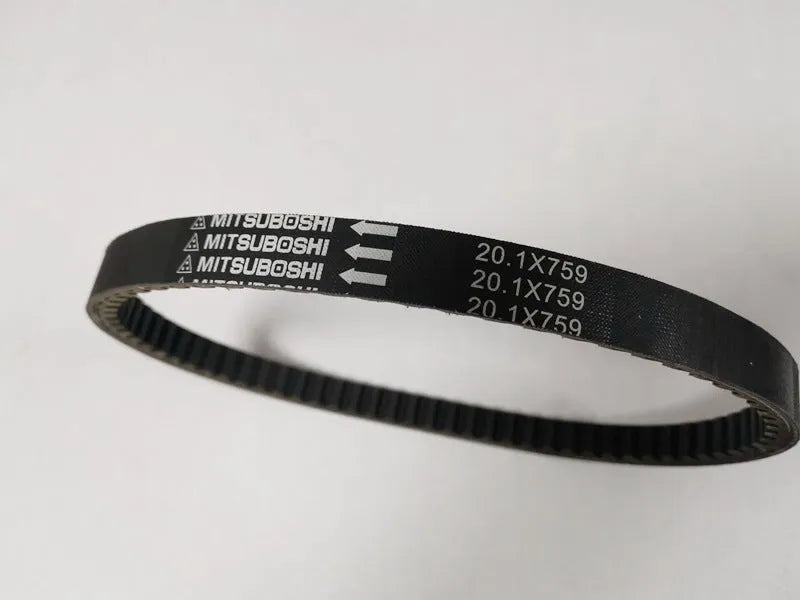 Black drive belt for Guangyang Jili GP110 and Fengli VP110 pedal motorcycles