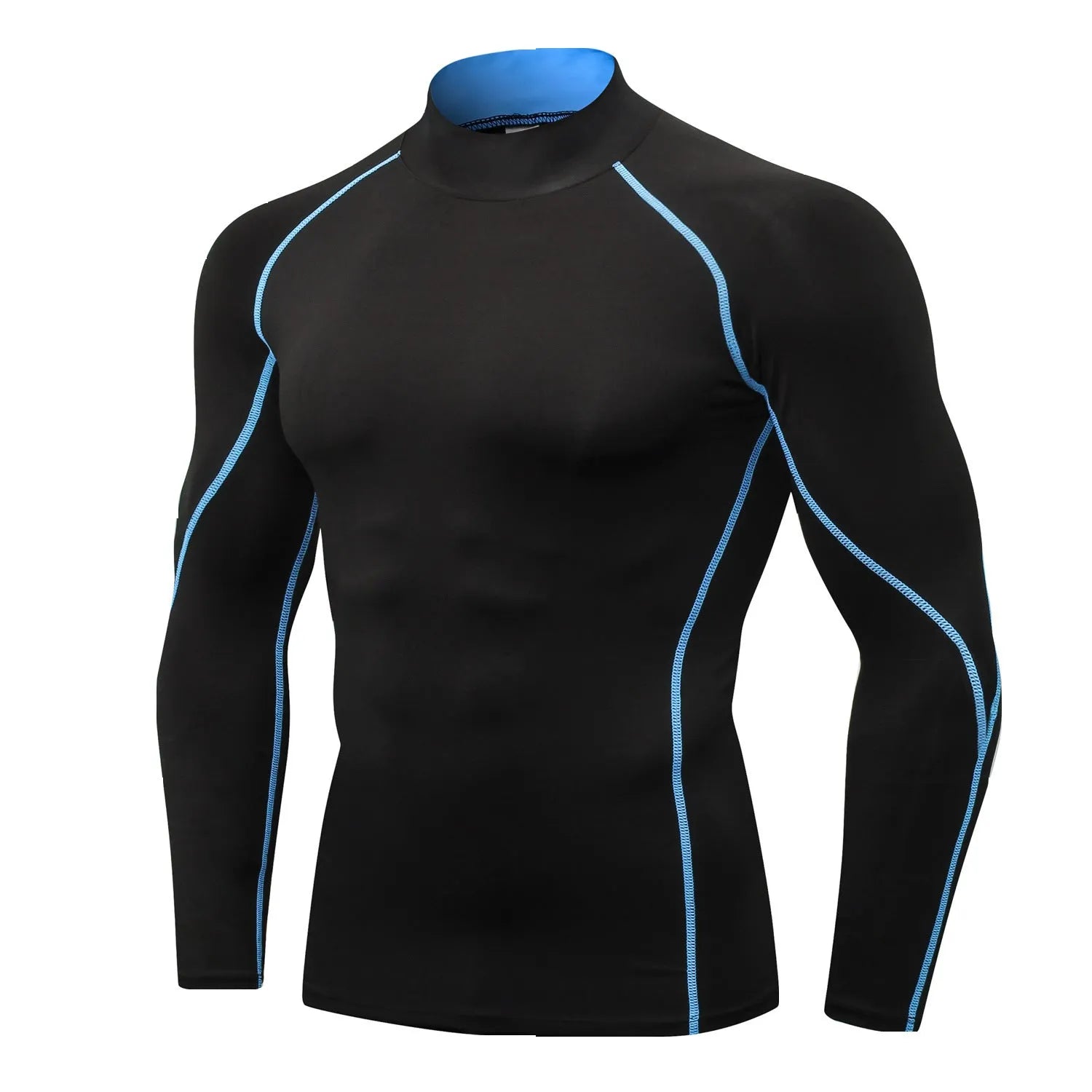Quick-drying collar sweater in polyester with colour options including black and grey lines