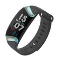 Smart sports bracelet with 0.96 inch touch screen and TPU band in black gold colour
