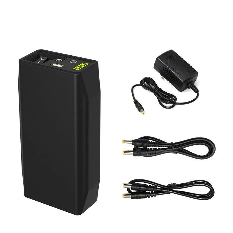 LF4100 12V lithium iron phosphate battery with charger and cables for compact backup power