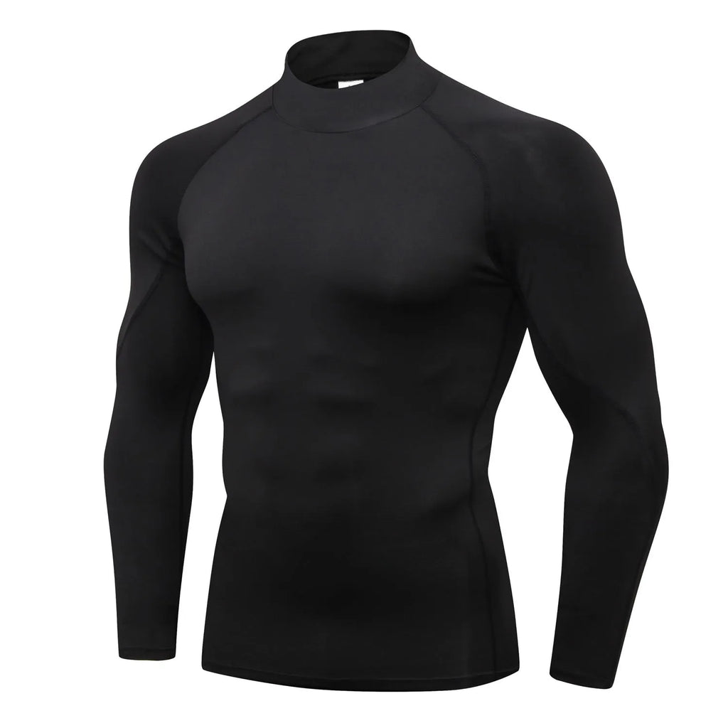 Quick-drying collar sweater in polyester with colour options including black and grey lines