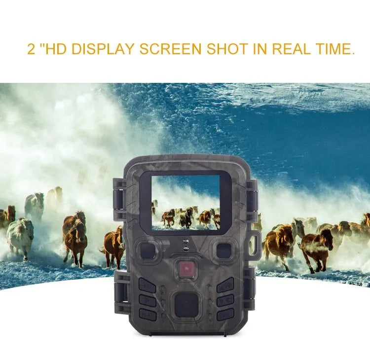Black plastic infrared night vision monitoring device with TF card slot