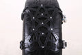 Yellow universal snow chain made from widened thickened TPU with steel nails for non-slip winter traction