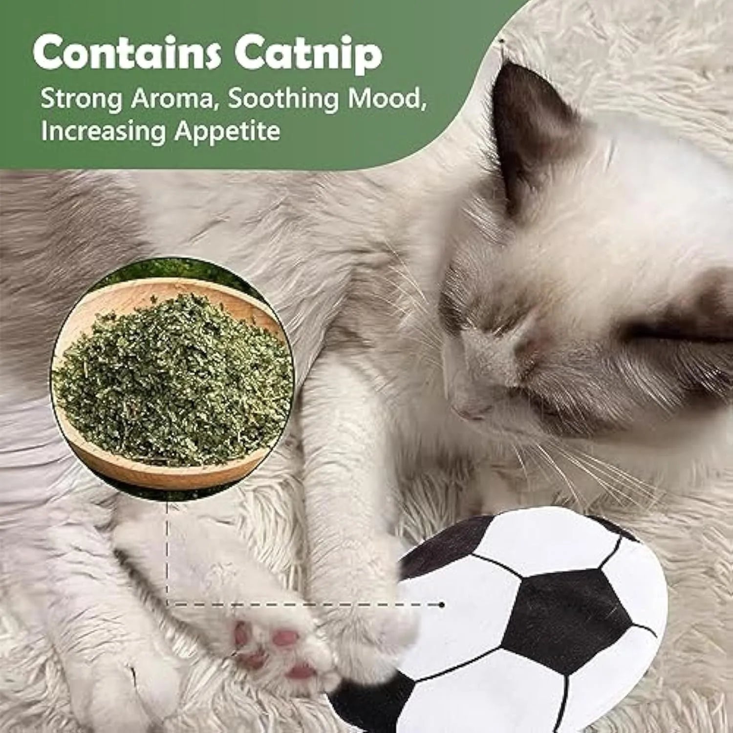 Interactive flying disc cat toy with plush exterior, catnip and crinkle sound for indoor cats