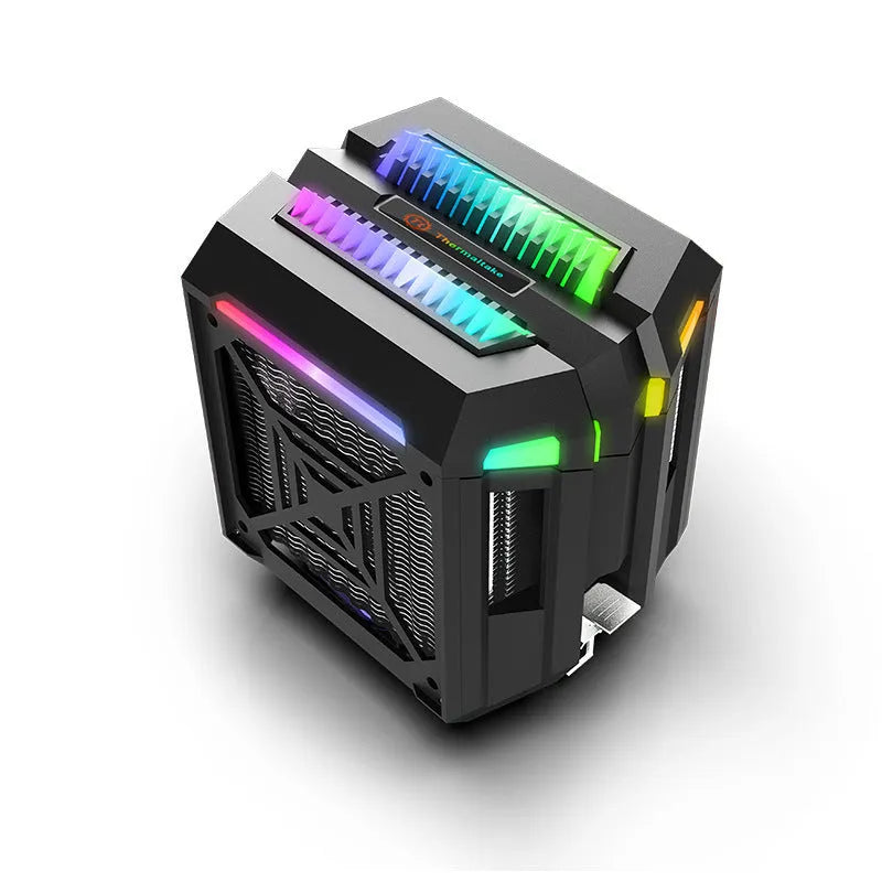 Touteng T400 CPU cooler with four copper heat pipes and ARGB fan
