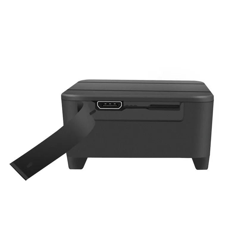 Black pet mini GPS locator with USB charging, 48mm x 32mm x 20mm, ABS body, GPS 5m accuracy