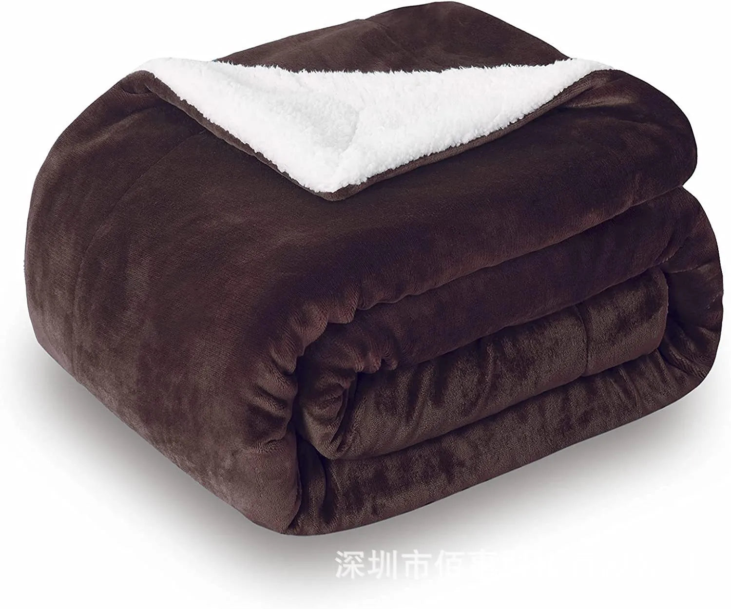 Gray and white USB electric heating blanket with intelligent temperature controls, laid flat.