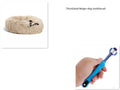 Plush pet toothbrush for dogs and cats in a random colour, designed for dental care and tartar removal.