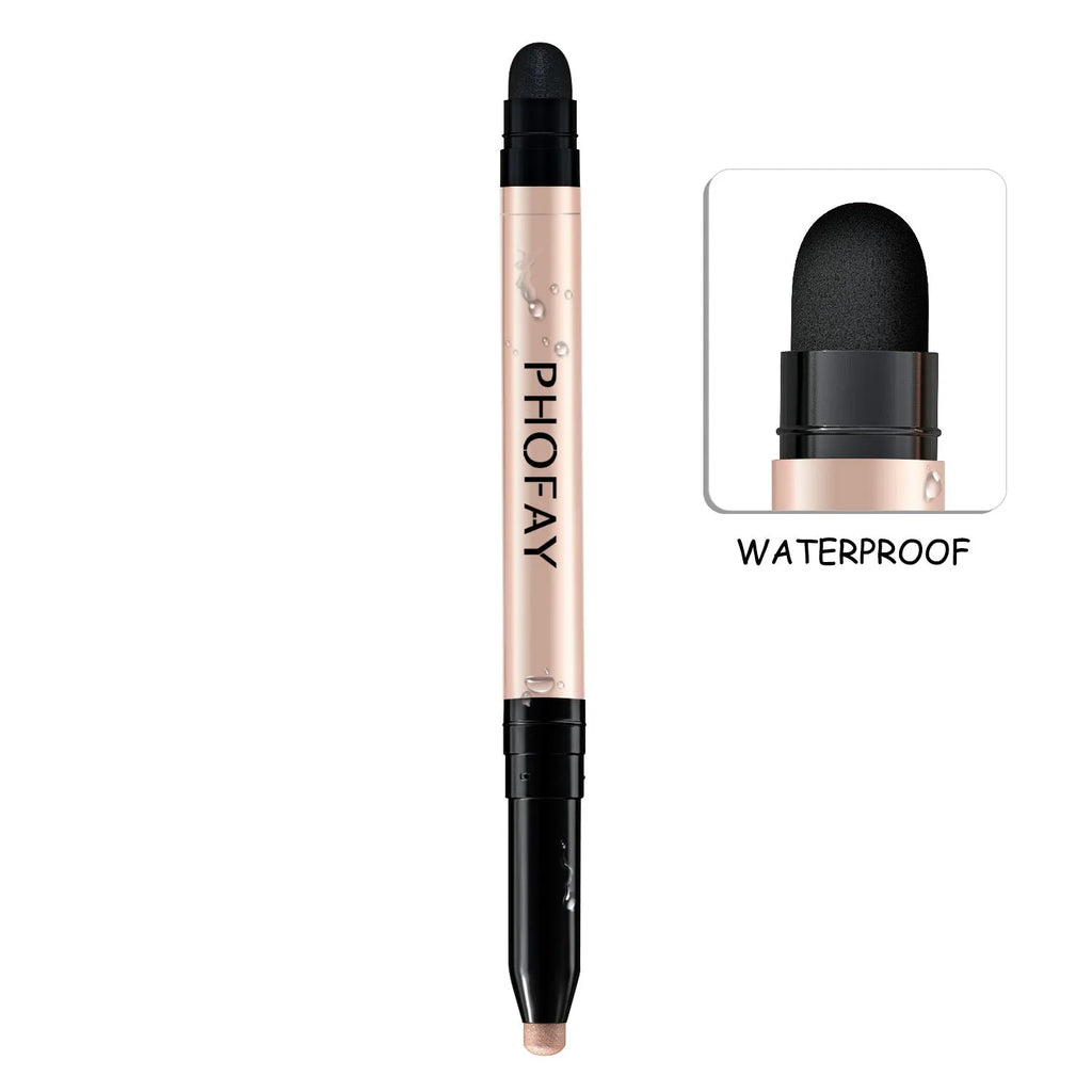 PHOFAY waterproof eyeshadow stick 0.6g with built-in smudger in multiple colour options