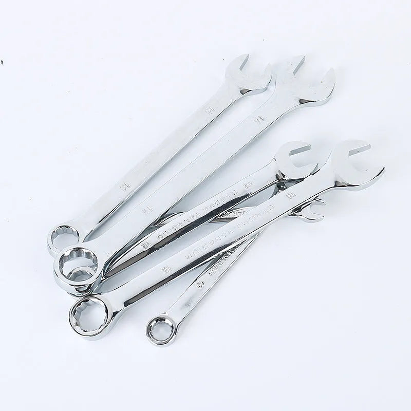61-piece chrome vanadium steel socket wrench and auto repair tool set with metric sockets.