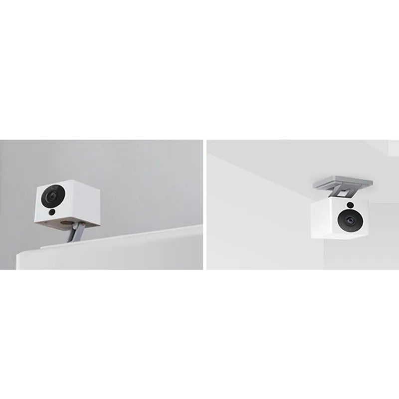 White compact indoor WiFi security camera with 1080P resolution and night vision
