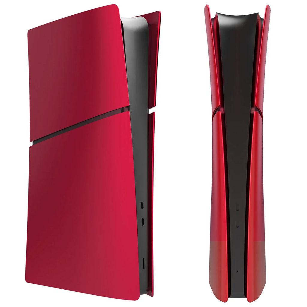 PS5 Slim protective replacement shell in ABS plastic showing four pieces with colour options