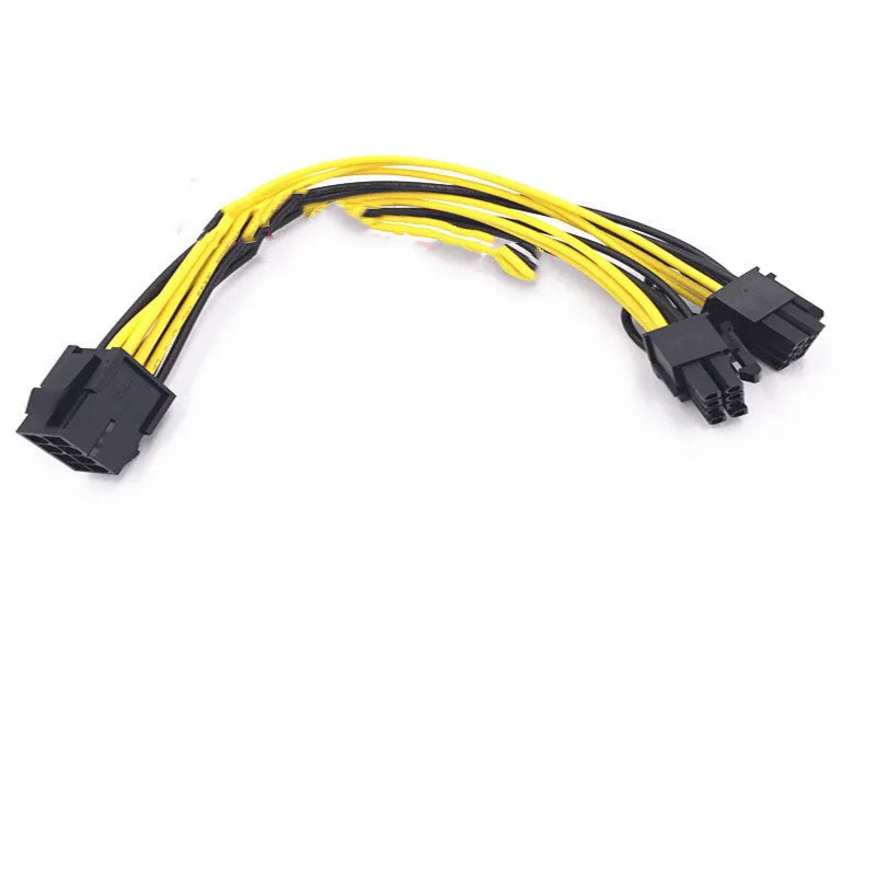 8PIN female to dual 8PIN male graphics card power adapter cable with 21cm length