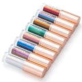 PHOFAY liquid glitter eyeliner set with eight 2.0 ml tubes and brush applicators for thin or bold eye lines