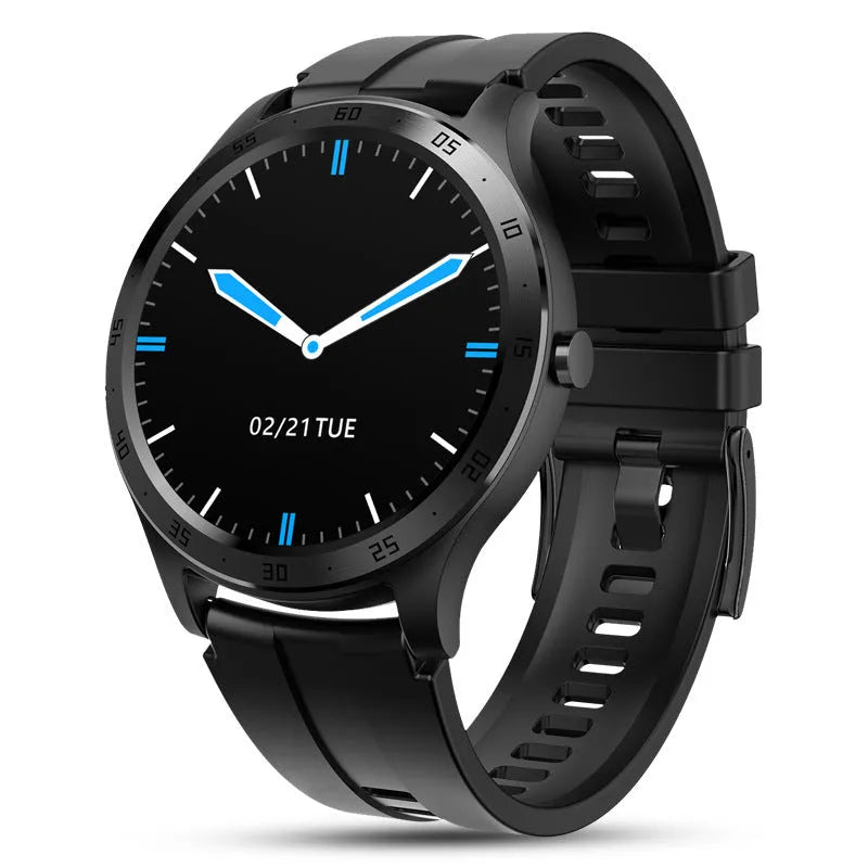 S20 sleep smart fitness bracelet with 1.28-inch colour screen on a wrist, shown in black, grey, and pink colour options.