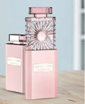 Pink USB perfume fan with rechargeable battery for personal fragrance diffusion