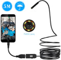 OWSOO USB endoscope with 5m cable, magnet attachment, and hook tool for Android phone inspections