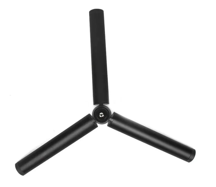Black aluminium alloy tripod and handheld stabiliser for Apple iPhone mobile phones
