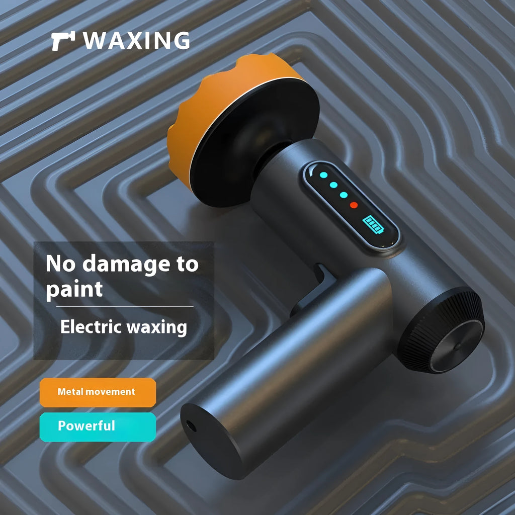 Wireless car polishing machine with three pads and charging cable