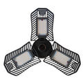 Waterproof industrial foldable garage lamp with die-cast aluminium housing and clear plastic lens