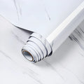 Roll of marble pattern waterproof PVC sticker, 2 metres long by 40cm wide, for kitchen splashback protection.