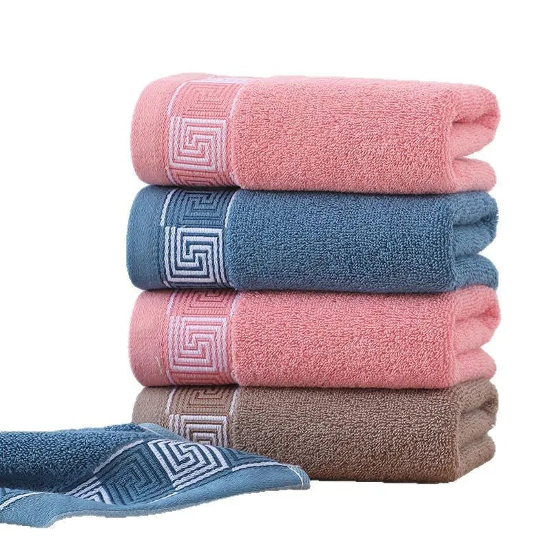 Gaoyang thickened pure cotton towel individually packaged in pink colour, 35x75cm