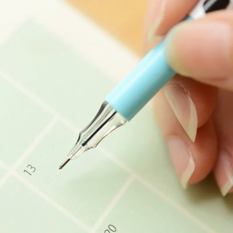 Box of 12 multi-colour cow design gel pens with 0.38 mm fine tips.