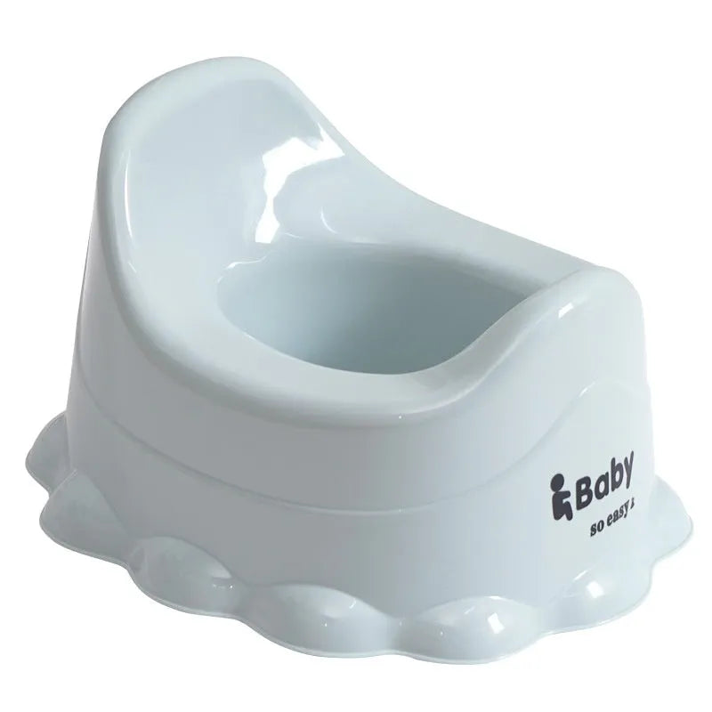 Children's small portable thickened PP potty chair in blue, green, or pink, with or without cover