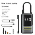 Handheld wireless digital air pump with display for car tyres and sports equipment