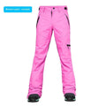 Ski pants in purple with slim fit, nylon shell, and 10000mm waterproof rating