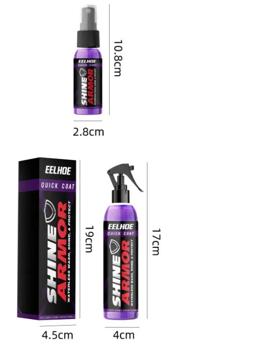 Purple automobile nano coating agent spray bottle for car maintenance