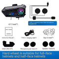Black motorcycle helmet Bluetooth headset with heavy bass, waterproof and dustproof, 85mm x 35mm
