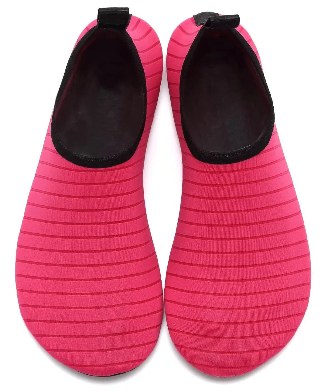 Barefoot aqua shoes with mesh upper and rubber sole for beach swim yoga, unisex adult sizes