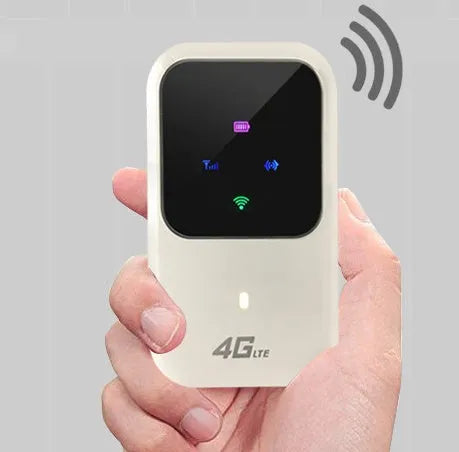 Black mobile portable WiFi router Model H80 with built-in antenna, 4G LTE, 2400 mAh battery, 802.11 b/g/n.