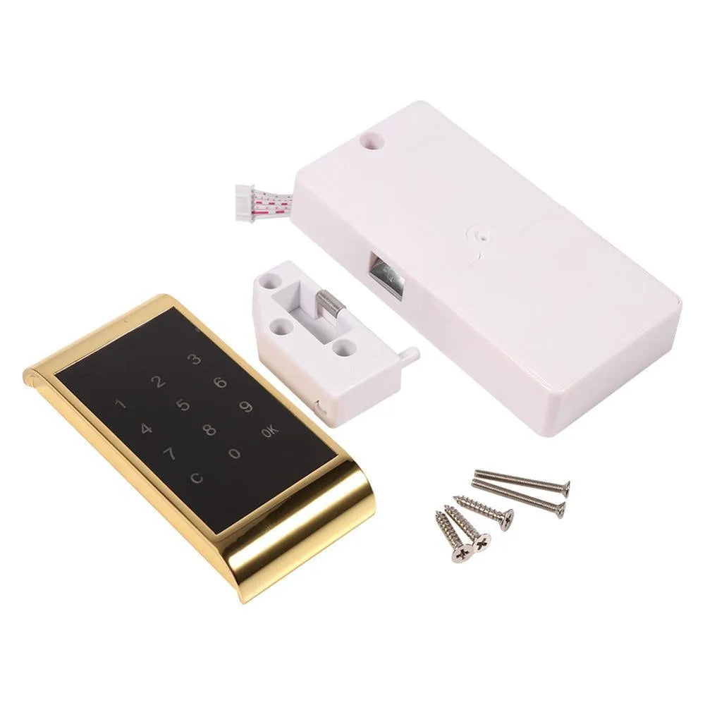 Silver temporary deposit code lock with digital keypad for cash box security