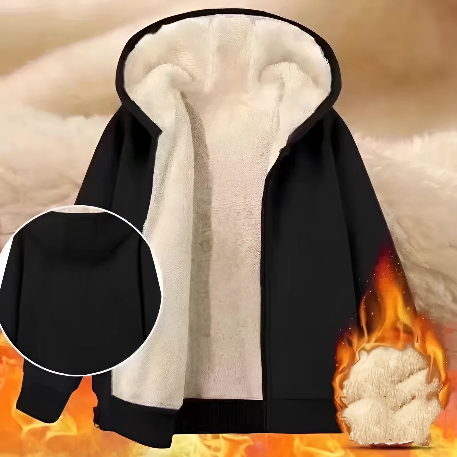 Thickened couple's cold-proof cardigan jacket in style 9956 with white duck down filling and chlorine fibre shell