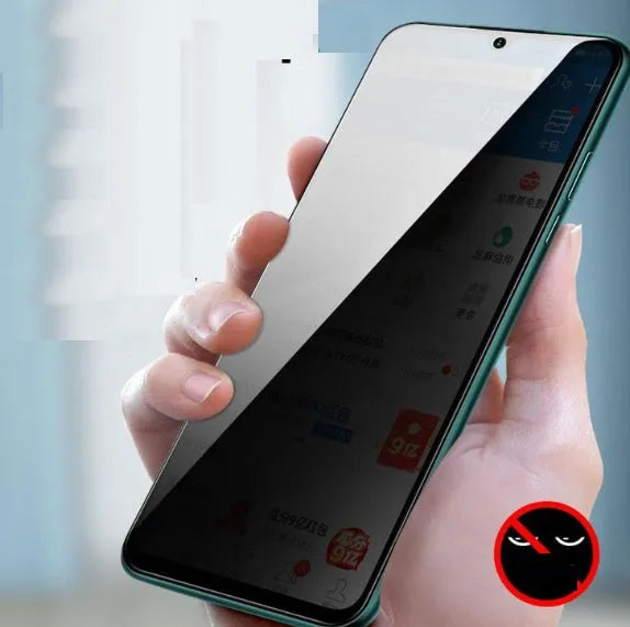 Anti-peep tempered glass screen protector for Huawei and Glory phones with full coverage