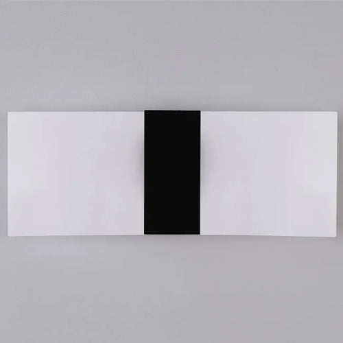 Modern acrylic wall lamp in silver finish with LED light, showing warm and white light settings.
