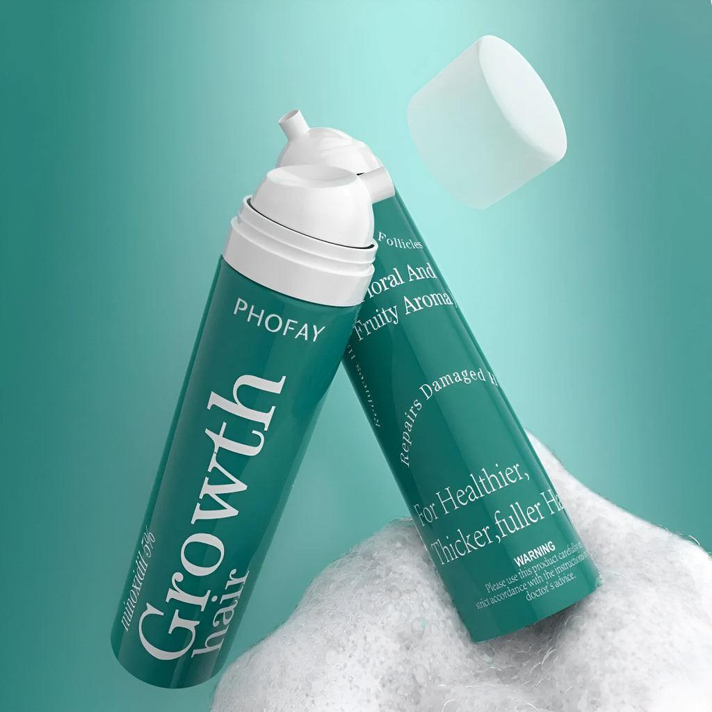 CH004 Minoxidil 5% Anti-Hair Loss Mousse 60ml aerosol canister with applicator nozzle