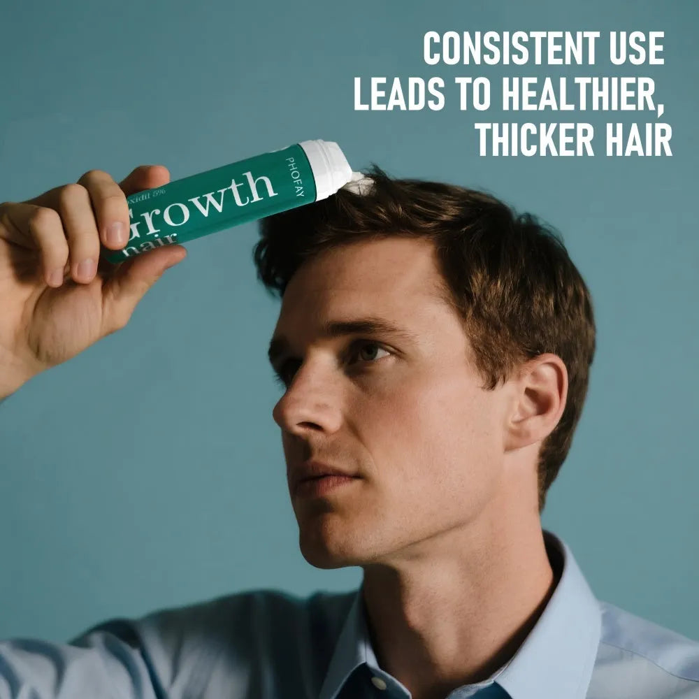 CH004 Minoxidil 5% Anti-Hair Loss Mousse 60ml aerosol canister with applicator nozzle