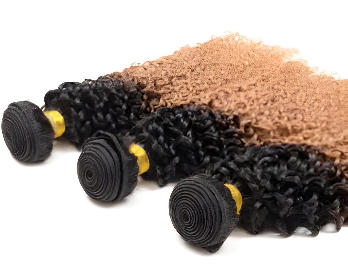 Real human hair extension with gradient colour, available in 12 to 28 inch lengths